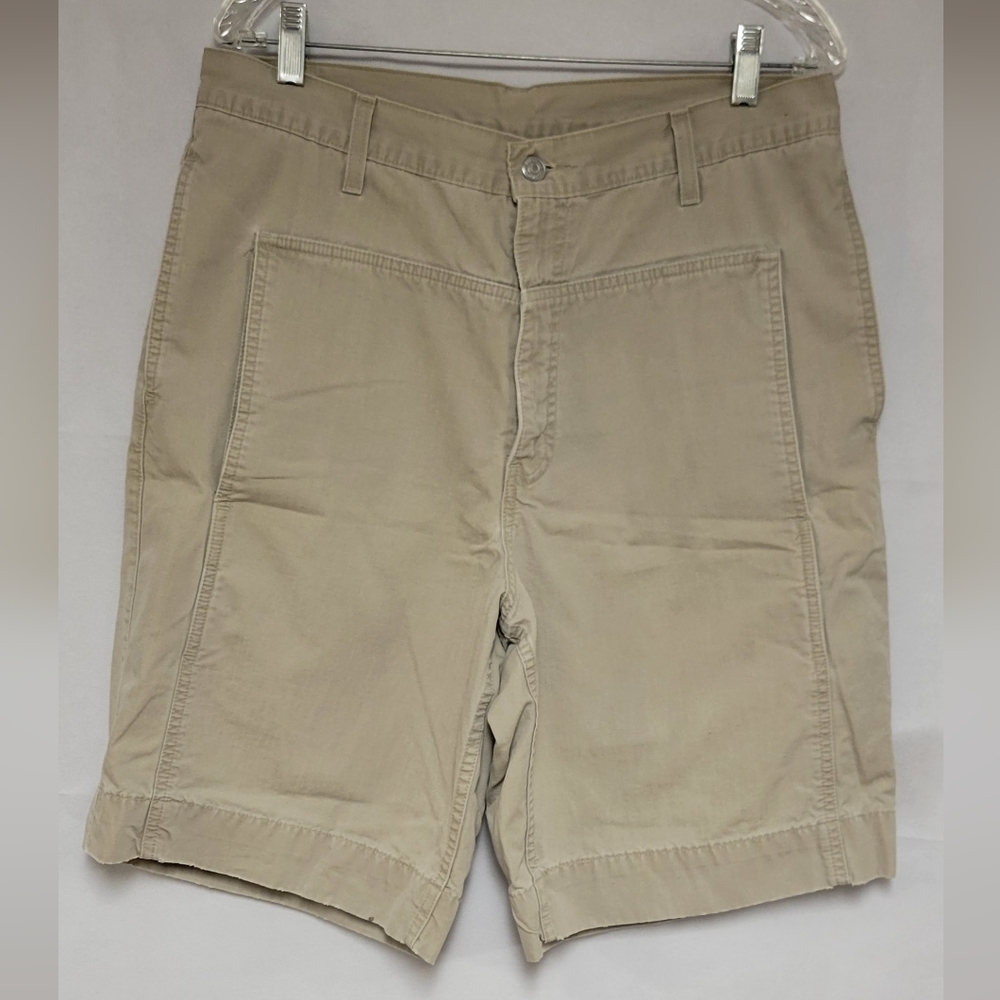 Vintage Levis Shorts Men 34 Khaki Thigh Pocket Skater Y2K Denim 10” 2000
